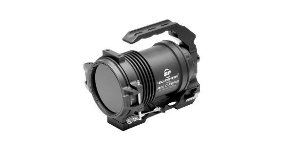 Image of Surefire HellFighter 4 Heavy Gun WeaponLight/Searchlight/IR Illuminator w/ Amber Filter/Cover Assembly HF4B
