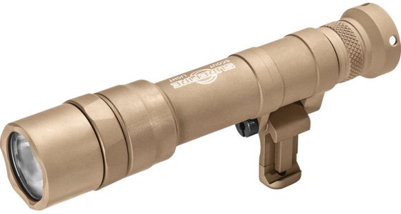 Image of DEMO, SureFire M640DF Scout Light Pro Dual Fuel LED Weapon Light, 18650 Rechargeable Lithium CR123A, White, 1200-1500 Lumens, Tan, M640DF-TN-PRO