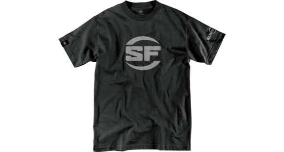 Image of SureFire SF Button Logo T-Shirt - Men's, 100% Cotton, Black, 2XL, SST-SFB-BK-2XL