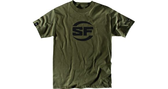 Image of SureFire SF Button Logo T-Shirt - Men's, 100% Cotton, Olive Drab, 2XL, SST-SFB-OD-2XL
