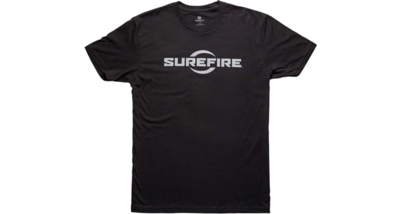 Image of SureFire SF Logo T-Shirt - Men's, 100% Cotton, Black, Small, SST-SFL-BK-S