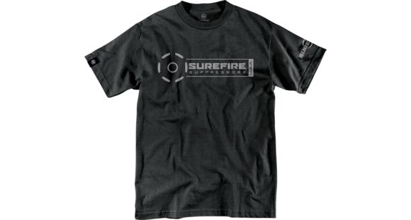 Image of SureFire Suppressor Stamp T-Shirt - Men's, 100% Cotton, Black, 3XL, SST-SUP-BK-3XL
