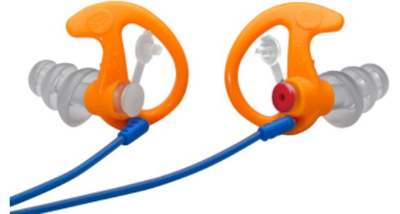 Image of SureFire Triple Flanged, Filtered Earplugs, Small, 25 Pair, Orange EP4-OR-SPR-BULK