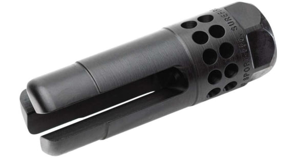 Image of USED, SureFire Warcomp Sport Flash Hider, 556-1/2-28, Black, WARCOMP-SPORT-556-1/2-28