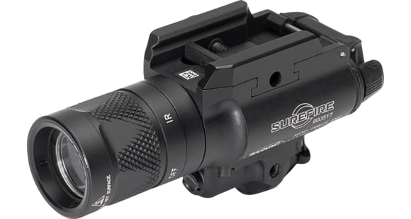 Image of SureFire X400V Irc White-Light/Infrared LED + Infrared Laser WeaponLight, 350 Lumens, Black, X400V-B-IRC