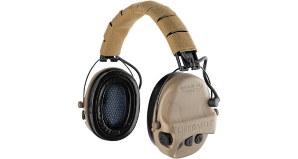 Image of Safariland - TCI Liberator Hearing Protection with Adaptive Over-the-Head Suspension, Flat Dark Earth, TCI-LIBHP-2.0-FDE