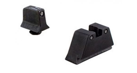 Image of DEMO, Trijicon For Glock Suppressor Night Sight Set - Black Outline - Green Lamps for Calibers 9mm,.40,.43,.45 G.A.P.,.357 GL201-C-600661