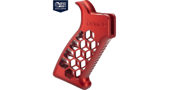 Image of USED Timber Creek Outdoors OPMOD Hex Pistol Grip, Red, OP PG R, EDEMO1, Used, Condition Fair