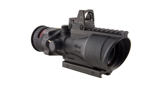 Image of Trijicon ACOG 6x48 Red Chevron .223 Reticle Rifle Scope w/Mount &amp; 8MOA RMR Sight, Open Box