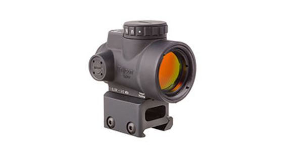 Image of Trijicon 1x25mm, 2.0 MOA Adjustable Green Dot Sight w/Full Co-Witness Mount, Angled Glass, Black, MRO-C-2200030