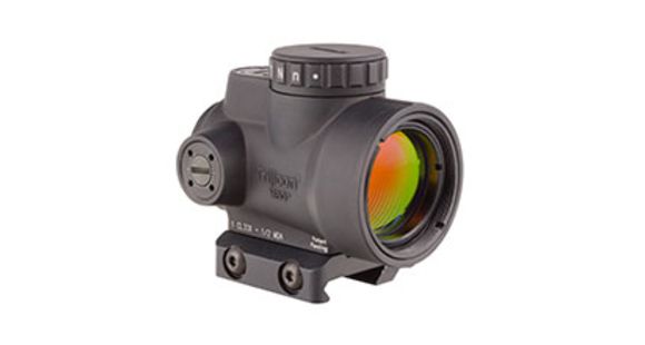 Image of Trijicon 1x25mm, 2.0 MOA Adjustable Green Dot Sight w/Low Mount, Angled Glass, Black, MRO-C-2200029
