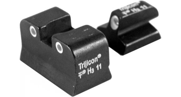 Image of USED, Trijicon Bright &amp; Tough 3 Dot Night Sight Set, Green Front &amp; Rear - Baby Desert Eagle/Jericho