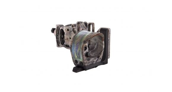 Image of Trijicon AccuPin Bowsight - Green w/Dovetail Base &amp; AccuDial Mount, Left Hand, Real Tree AP BW51G-RT