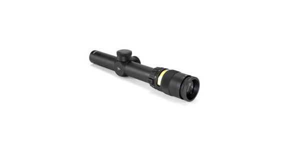 Image of Trijicon AccuPoint TR-24 1-4x24mm Rifle Scope, 30 mm Tube, Second Focal Plane, Black, Amber Standard Duplex Crosshair w/ Dot Reticle, MOA Adjustment, 200070