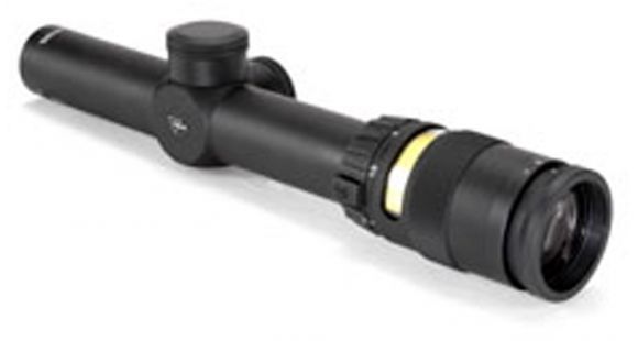 Image of Trijicon AccuPoint TR-24 1-4x24mm Rifle Scope, 30 mm Tube, Second Focal Plane, Black, Red BAC Triangle Post Reticle, MOA Adjustment, 200061