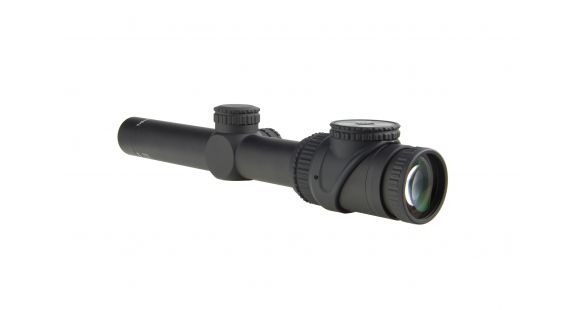 Image of Trijicon AccuPoint TR-25 1-6x24mm Rifle Scope, 30 mm Tube, Second Focal Plane, Black, Green German #4 Crosshair w/ Dot Reticle, MOA Adjustment, 200083