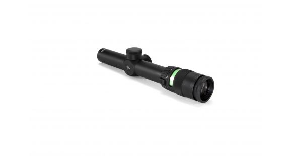 Image of Trijicon AccuPoint TR-24 1-4x24mm Rifle Scope, 30 mm Tube, Second Focal Plane, Black, Green BAC Triangle Post Reticle, MOA Adjustment, 200057