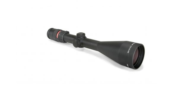 Image of OPEN BOX, DEALER DEMO, Trijicon AccuPoint TR-22 2.5-10x56mm Rifle Scope, 30 mm Tube, Second Focal Plane, Black, Red BAC Triangle Post Reticle, MOA Adjustment, TR22R-DMO
