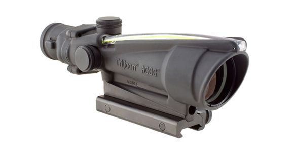Image of Trijicon ACOG TA11 3.5x35mm Rifle Scope, Black, Amber Chevron 5.56x45mm M193 / 55 Grain Reticle, MOA Adjustment, 100292