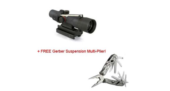 Image of Trijicon ACOG 3x30 Illuminated Rifle Scope w/ Free Multi-Plier, Horseshoe Amber Dot, TA51 Mount 1471