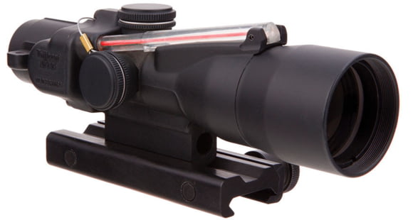 Image of Trijicon ACOG TA33 3x30mm Rifle Scope, Black, Red Chevron 7.62x51mm / 175 Grain Reticle, MOA Adjustment, TA33-C-400136