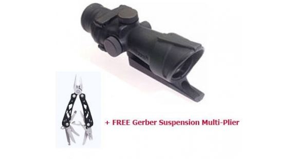 Image of Trijicon ACOG TA31 4x32 Scope, Dual Illuminated Red Crosshair .223 Ballistic Reticle w/ TA51 Mount, Gerber Multi-Plier 1471