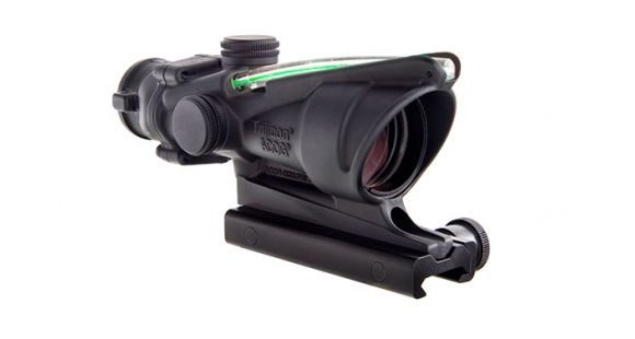 Image of Trijicon ACOG TA31 4x32mm Rifle Scope, Black, Green Chevron 5.56x45mm M193 / 55 Grain Reticle, MOA Adjustment, 100290