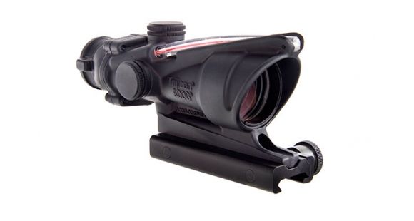 Image of Trijicon ACOG TA31 4x32mm Rifle Scope, Black, Red Chevron 5.56x45mm M193 / 55 Grain Reticle, MOA Adjustment, 100288