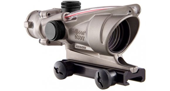 Image of Trijicon ACOG 4x32 Nickel Boron Dual Illum. Red Chevron .223 BAC Reticle w/ TA51 Mount TA31-D-100194