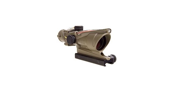Image of Trijicon ACOG TA31 4x32mm Rifle Scope, Flat Dark Earth, Illum Red Chevron .223 / 5.56x45mm Reticle, MOA Adjustment, 100310