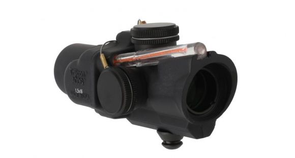 Image of Trijicon ACOG Compact 1.5X16S Rifle Scope with Red ACSS Reticle and Low Base, BLACK, TA44-C-400309