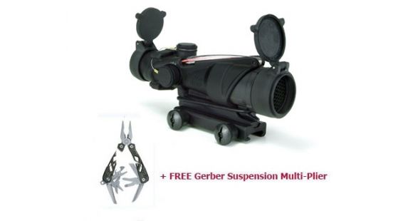 Image of Trijicon ACOG 4x32 M150 Rifle Combat Optic Scope, Green Chevron Reticle, Free MultiPlier M150CP-G-KIT