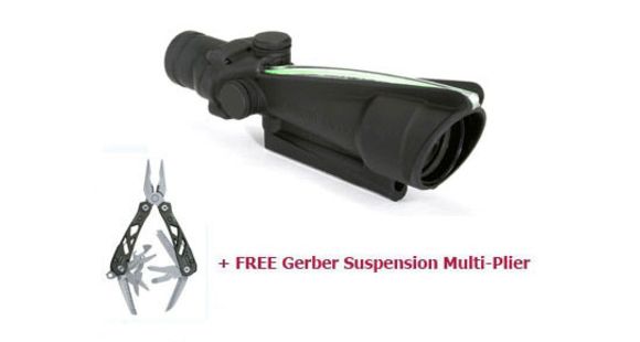 Image of Trijicon ACOG 3.5x35 Dual Ill Rifle Scope w/ Free Multitool, Green Donut .223 Ballistic Reticle