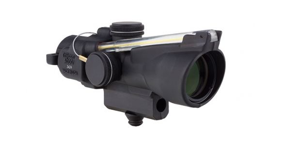 Image of Trijicon 3x24 Compact ACOG Scope, Dual Illuminated Amber Horseshoe/Dot .223/55gr. Ballistic Reticle w/ M16 Carry Handle Base and Mounting Screw 400227