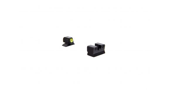 Image of Trijicon Beretta 90-Two Hd-Night Sight Set-Yellow Front Outline BE112Y
