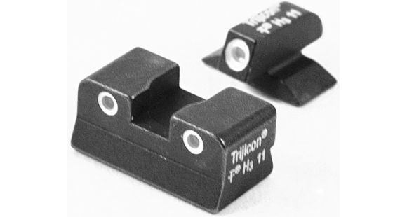 Image of Trijicon Bright &amp; Tough 3 Dot Night Set, Green Front &amp; Yellow Rear - Beretta Cougar 8000, 8040, &amp; 8045