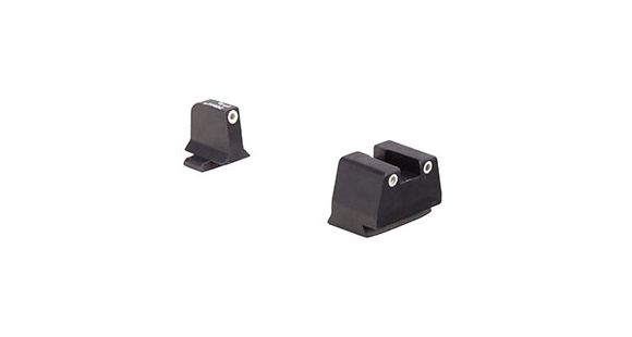 Image of Trijicon Night Sight Suppressor Set w/White Front/White Rear &amp; Green Lamps for FN 9mm, 600935