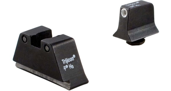 Image of USED, Trijicon Bright &amp; Tough Suppressor Sights - Glock Standard Frames, Glock 17-45, White-Green Front/Black-Yellow Rear Reticle Color, GL201-C-600660