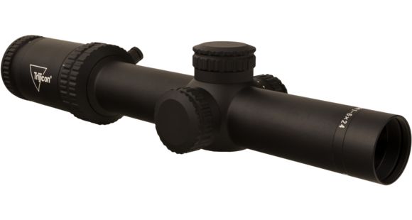 Image of Trijicon Credo CR624 1-6x24mm Rifle Scope, 30 mm Tube, First Focal Plane, Black, Red MRAD Segmented Circle Reticle, Mil Rad Adjustment, 2900023