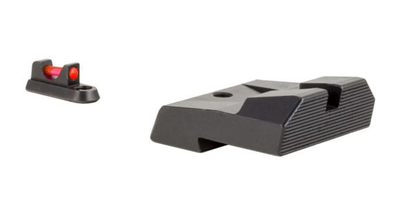 Image of Trijicon Fiber Optic Pistol Front/Rear Sight Set, Red Fiber Stick, CZ P-10/P-10C, Black, 601065