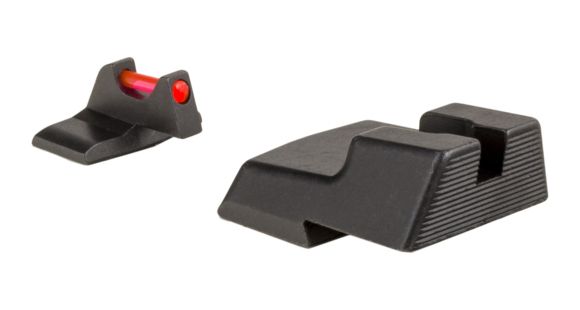 Image of Trijicon Fiber Optic Pistol Front/Rear Sight Set, Red Fiber Stick, H&amp;K .45/.45Tactical, Black, 601044