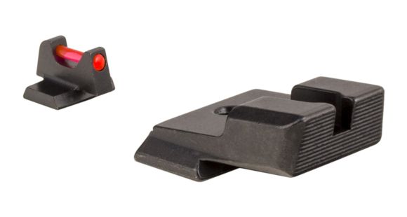 Image of Trijicon Fiber Optic Pistol Front/Rear Sight Set, Red Fiber Stick, Smith &amp; Wesson M&amp;P SHIELD/M&amp;P SHIELD M2.0, Black, 601035