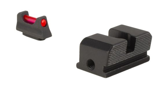 Image of Trijicon Fiber Optic Pistol Front/Rear Sight Set, Red Fiber Stick, Walther P99/PPQ/PPQ M2, Black, 601053