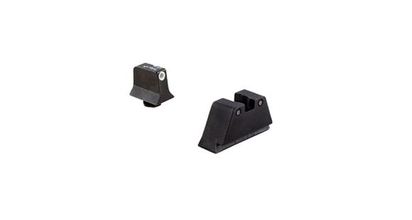 Image of USED, Trijicon For Glock Sup Night Sight w/ Wht Outline/Grn Lamps, White/Black, Suppressor Night Sight Set 196577