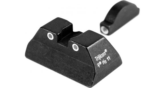 Image of Trijicon Bright & Tough 3 Dot Night Sight Set, Green Front & Yellow Rear - Ruger P90/P91/P93/P95/P97