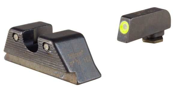 Image of USED Trijicon HD XR Night Sight Set, MOS Fit Rear, Glock 17, 17L, 19, 22, 23, 24, 25, 26, 27, 28, 31, 32, 33, 34, 35, 37, 38 and 39, Yellow, 601091, EDEMO1, Condition Parts Only/Salvage, Defective