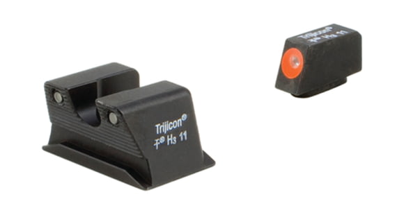 Image of Trijicon Heavy Duty Night Sight Set, Orange Front Outline Walther PPX/PPS/PPS M2, Black, 600743
