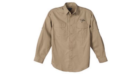 Image of Trijicon Long Sleeve Tactical Shirt with Logo, Khaki, XXX-Large AP31-XXXL