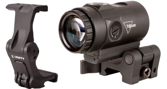Image of Trijicon MRO HD 3X Red Dot Sight Magnifier with Unity Tactical FAST FTC Omni Mount