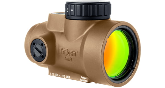 Image of Trijicon MRO SD 1x25mm Reflex Green Dot Sight, 2.0 MOA Adjustable Green Dot, Anodized Coyote Brown, MRO-C-2200346